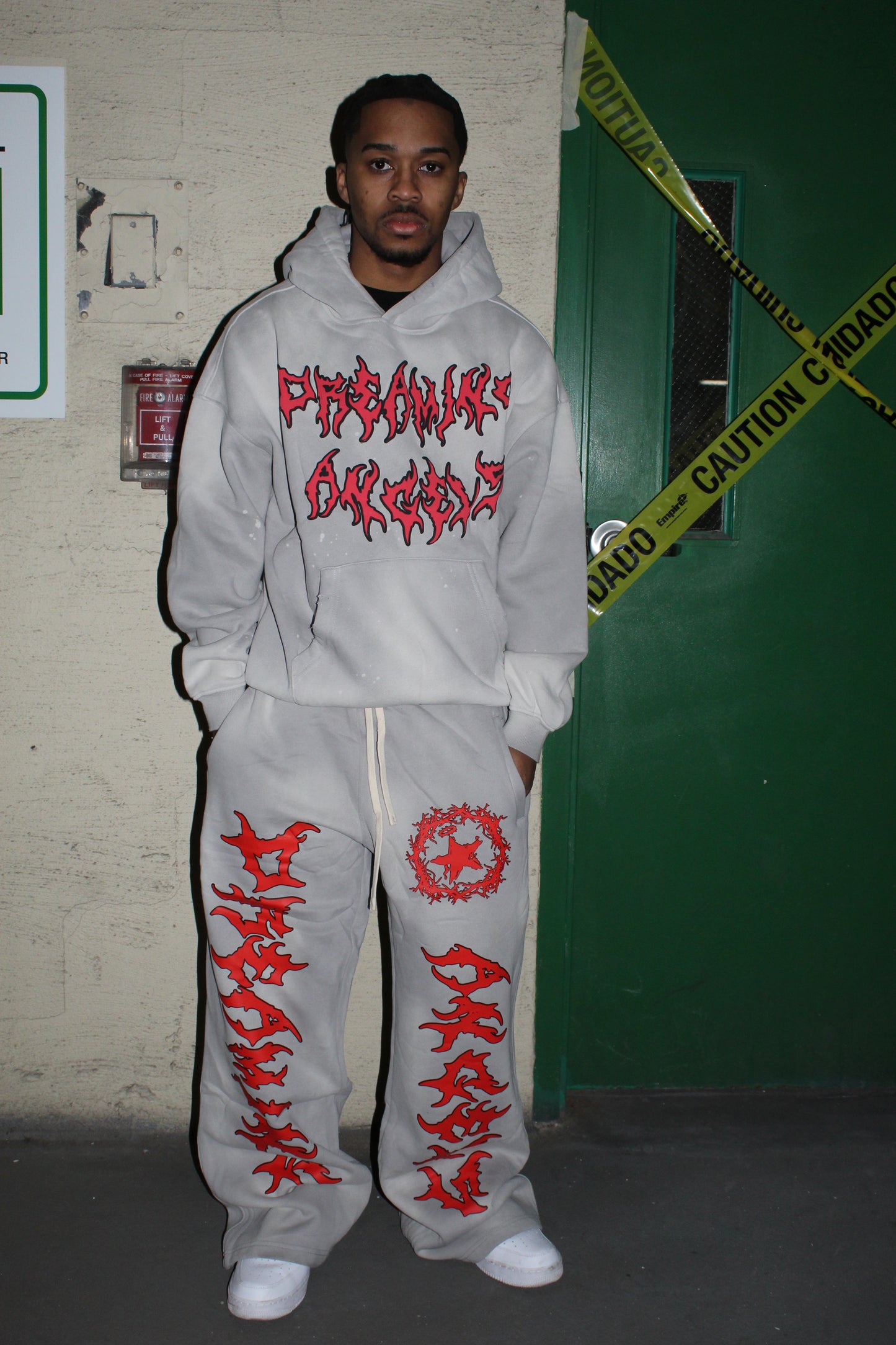 Gray Chaos Wreath Sweatsuit