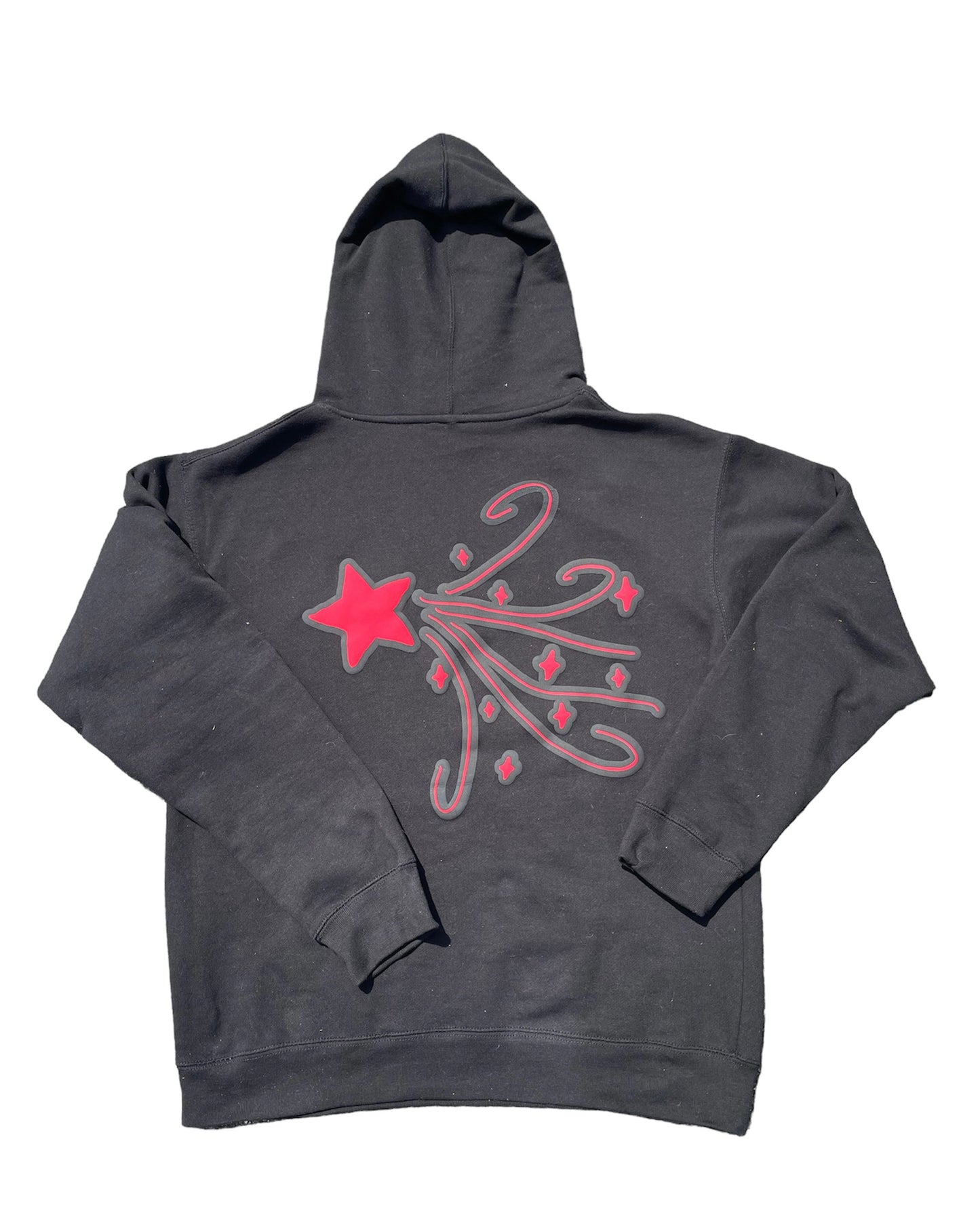 Black Puff Print Dreaming Hoodie