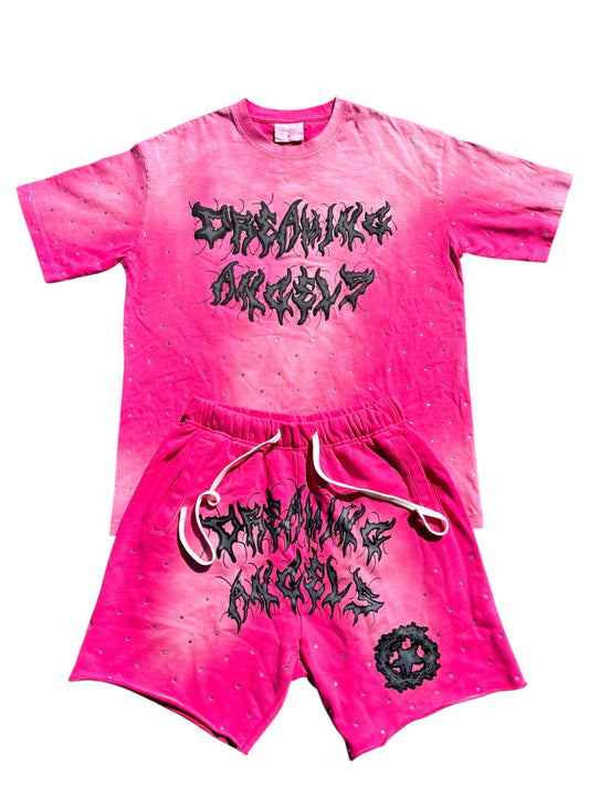 Pink Chaos Tee Set