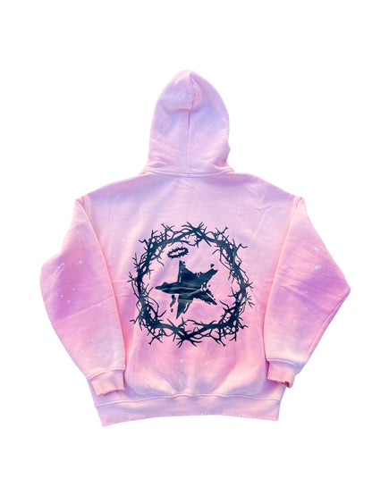 Pink Chaos Wreath Hoodie