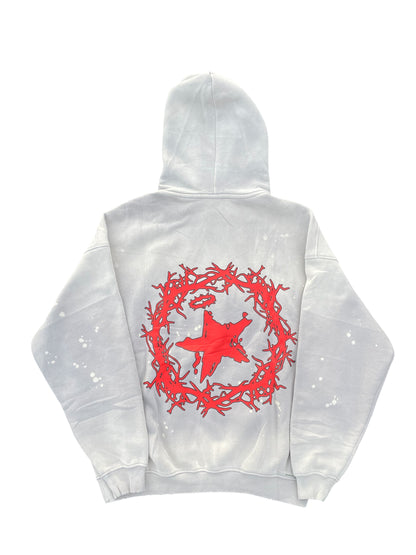 Grey Chaos Wreath Hoodie