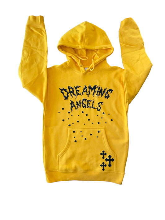 Lost Gold Stars And Cross Hoodie