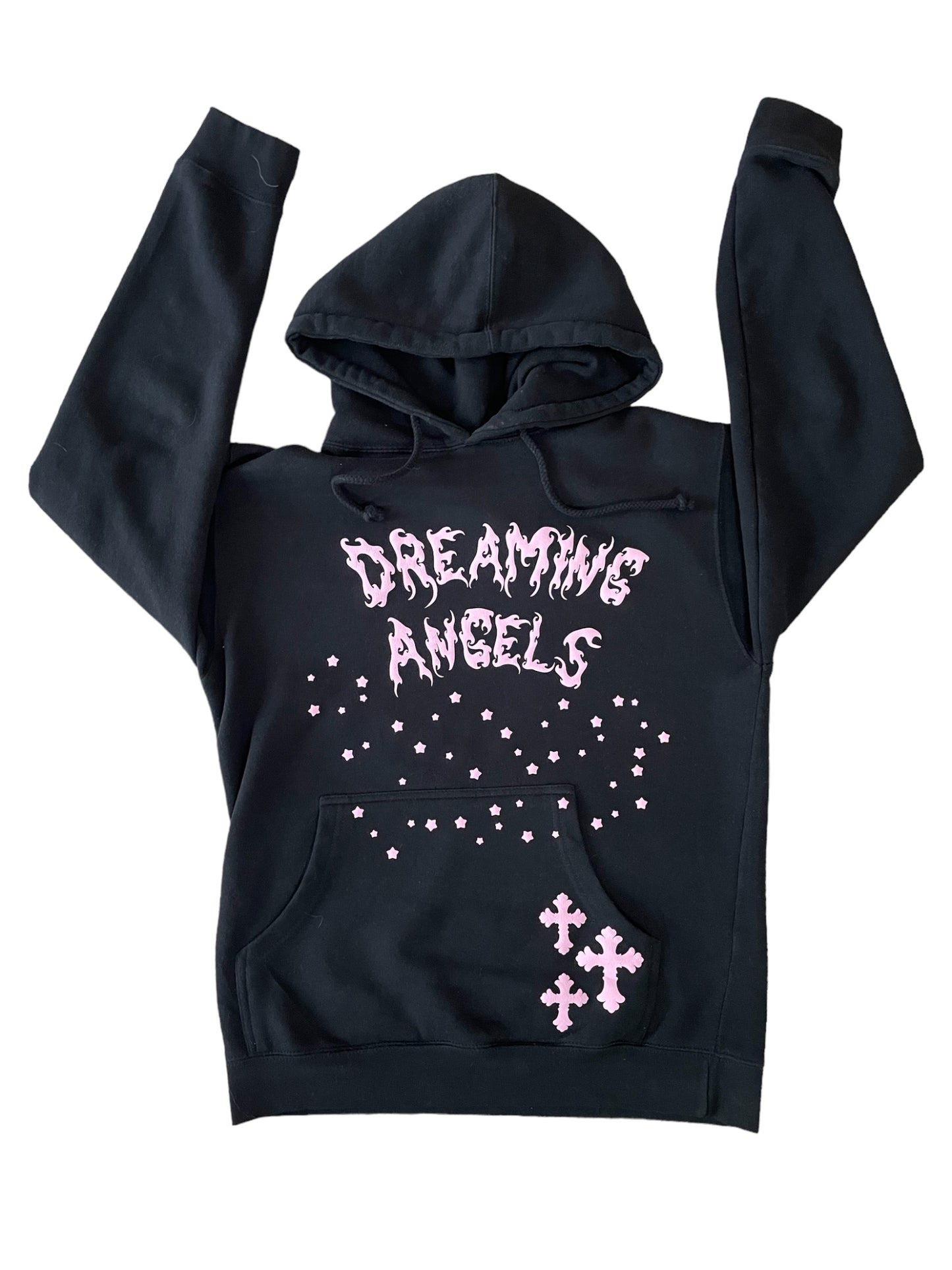 Onyx Stars and Crosses Hoodie