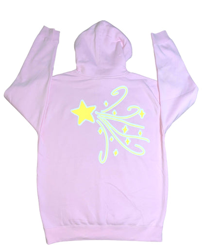 Light Pink Puff Print Dreaming Hoodie