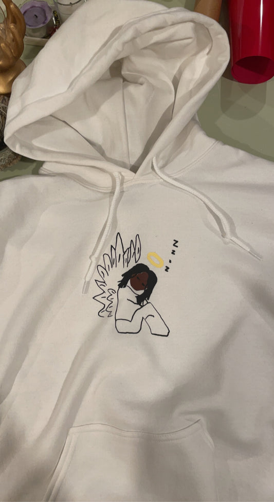 Dreaming Angles Hoodie (No wings) White