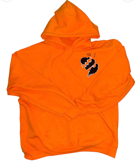 Broken Heart Dreaming Angels Hoodie Orange